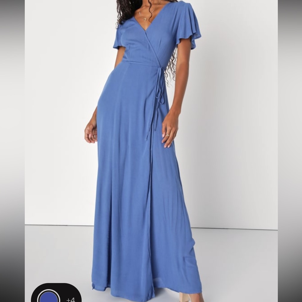 Lulus maxi wrap dress